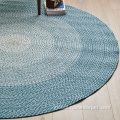 Braided Round Rug polypropylene pp braided round patio outdoor floor rug Factory